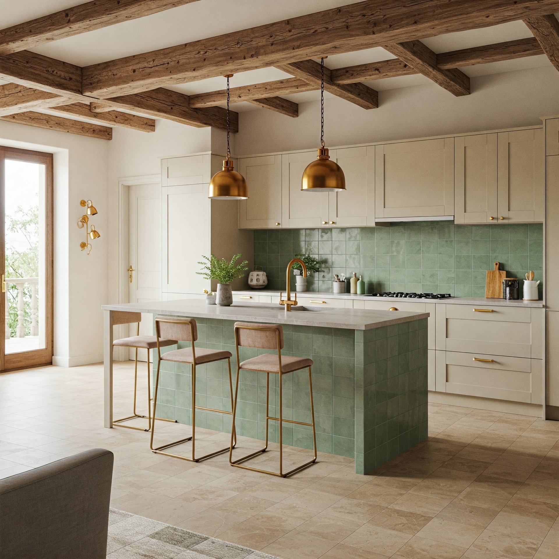 Sineu Rustic Finca Kitchen Interior Design Mallorca