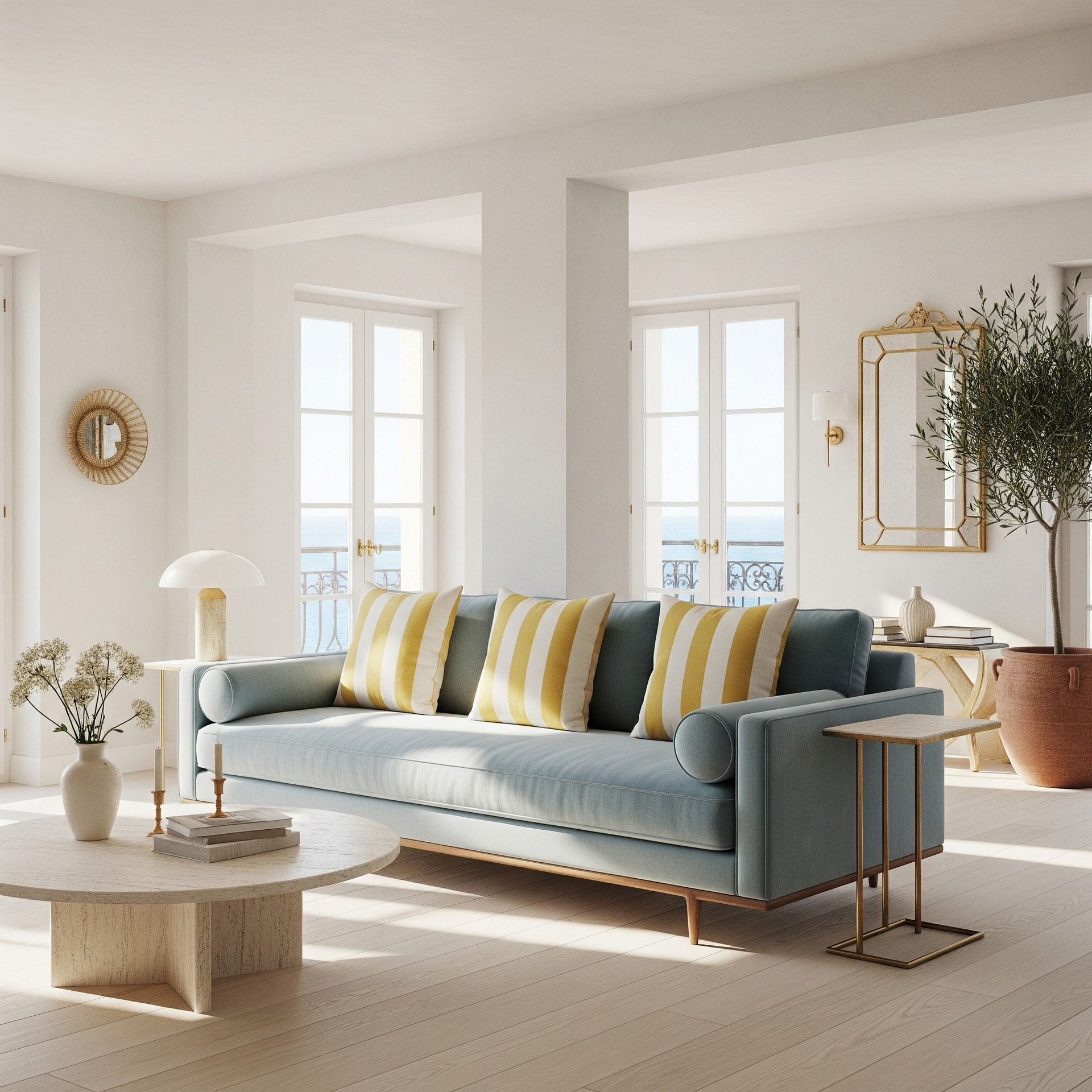 cote-d-azur-livingroom-cane-velvet-sofa-sand-blue-tones-jeske